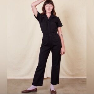 Big Bud Press Black Short Sleeve Jumpsuit